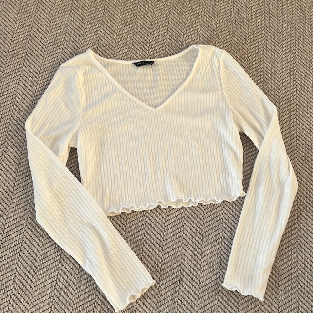 Shein ribbed crop top